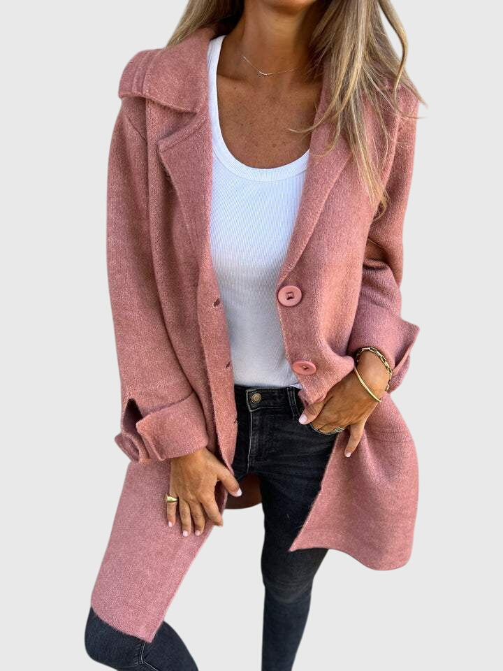 Buttoned tailored blazer for women - view 1