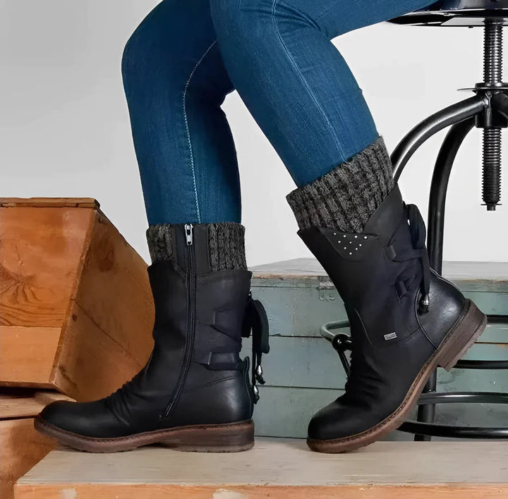 Elegant Winter Boots for Women - Black