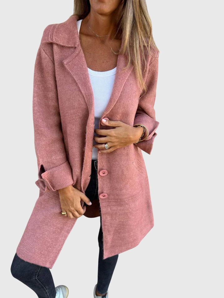 Buttoned tailored blazer for women - view 3