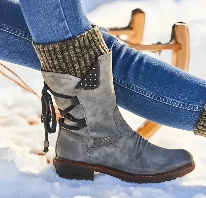 Elegant Winter Boots for Women - Grey