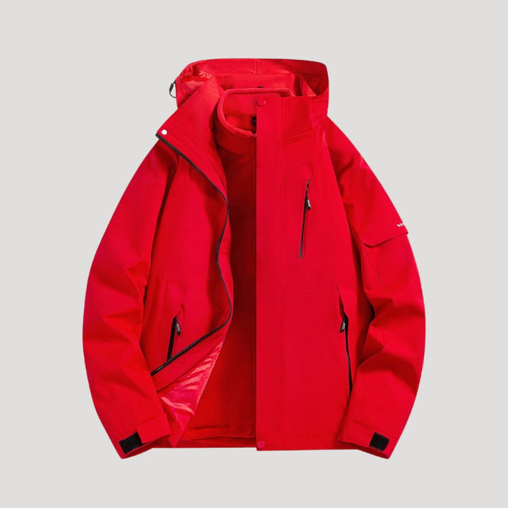 Waterproof Rain Jacket for Women - Fleece Lined Hooded Raincoat