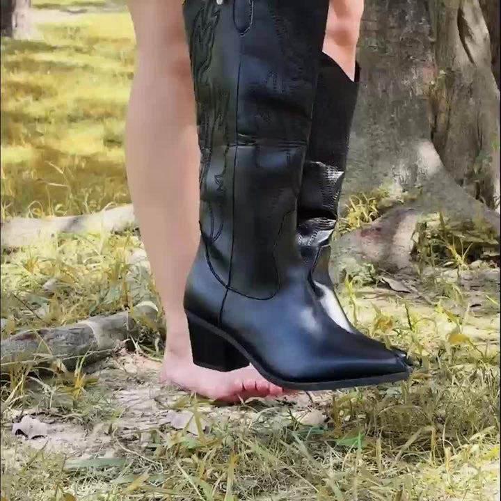 Belphoebe | Women's Wide Calf Western Cowboy Boots