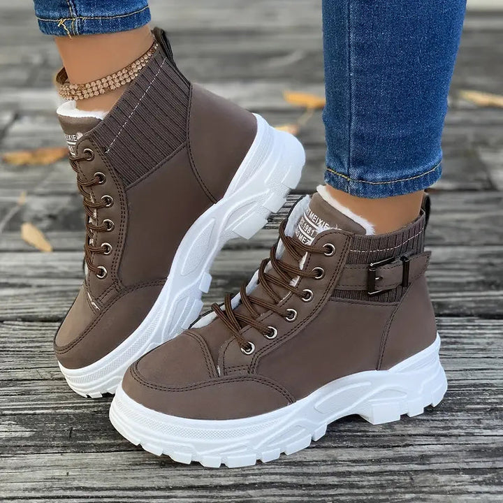 Waterproof Winter Boots for Women - Brown