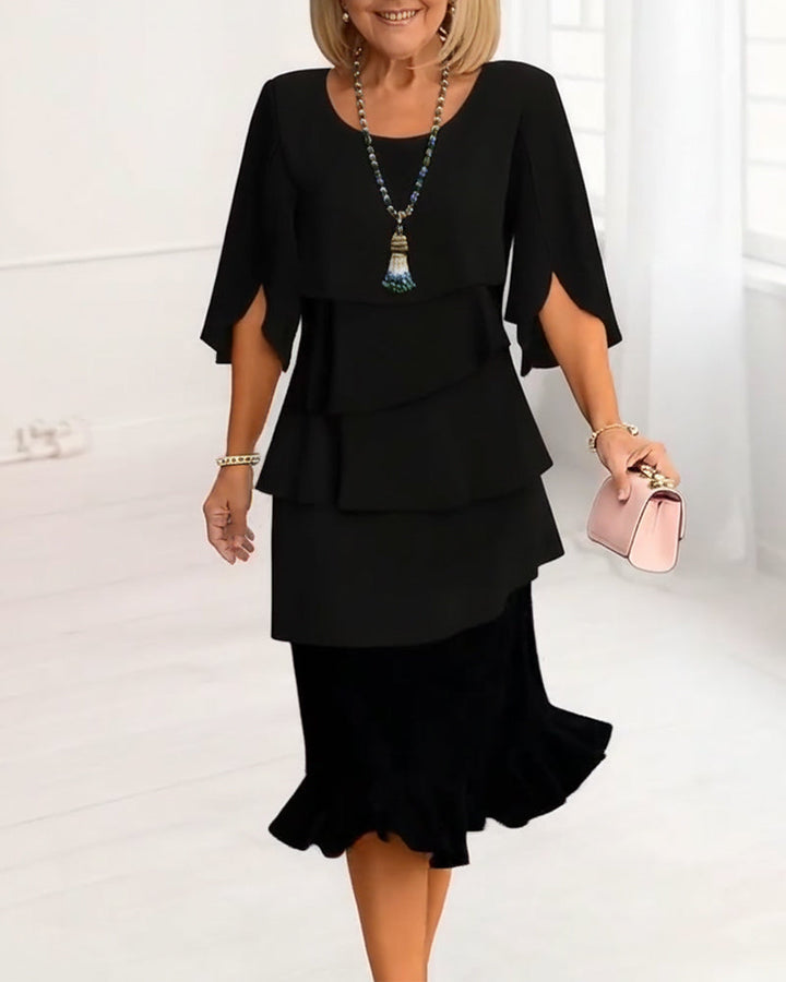 Angel | Elegant Comfort Ruffle Dress