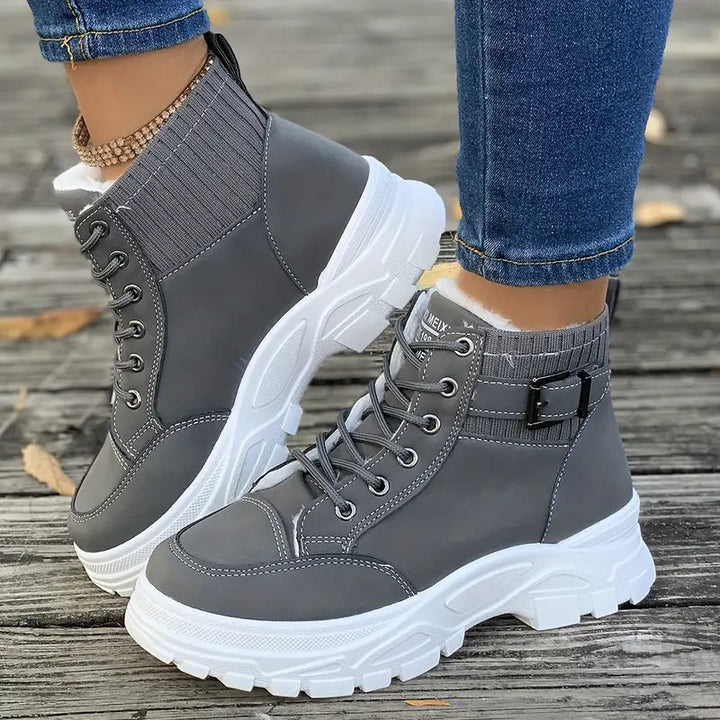 Waterproof Winter Boots for Women - Grey