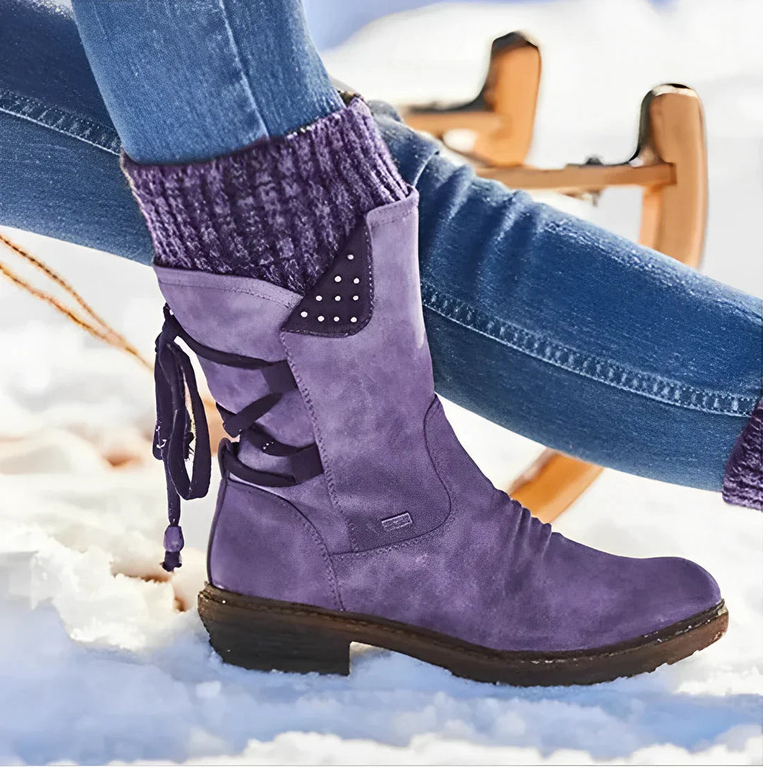 Elegant Winter Boots for Women - Purple