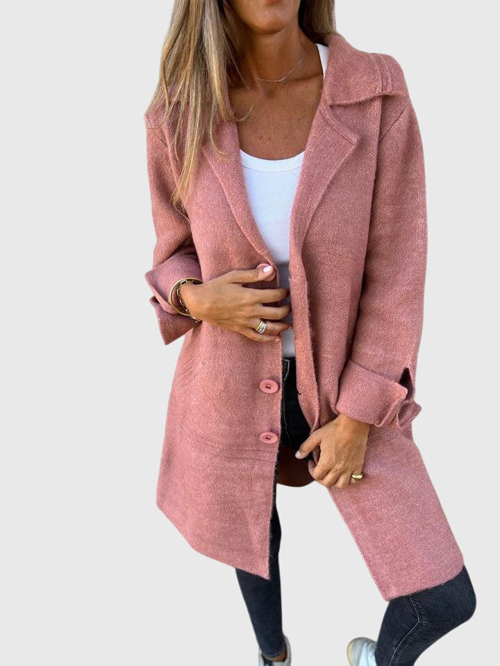 Buttoned tailored blazer for women - view 2