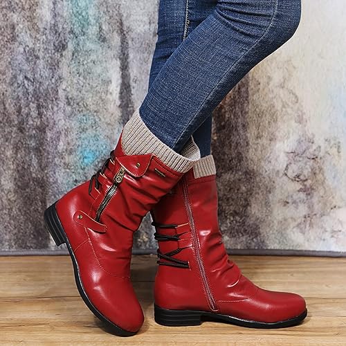 Ultra Soft Winter Boots for Women - Red