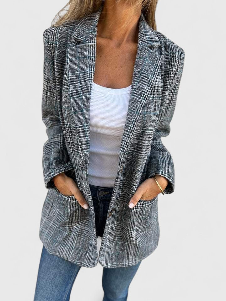 Check pattern blazer for women - view 1