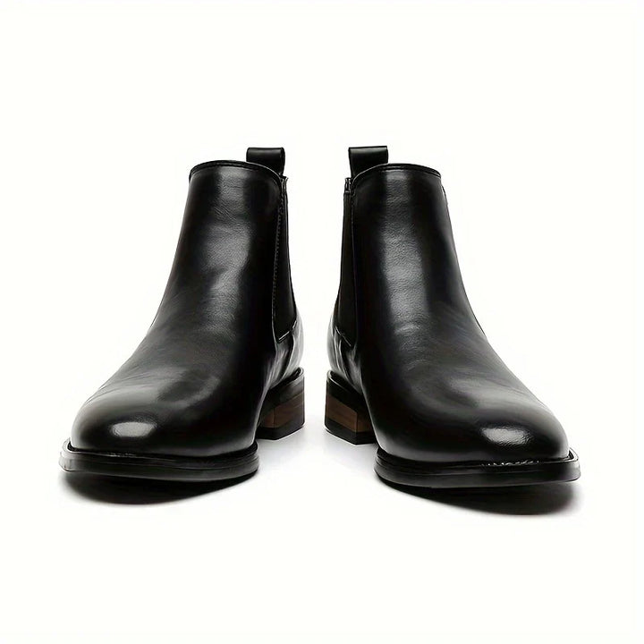 Unisex pointed-toe leather Chelsea boots - view 7