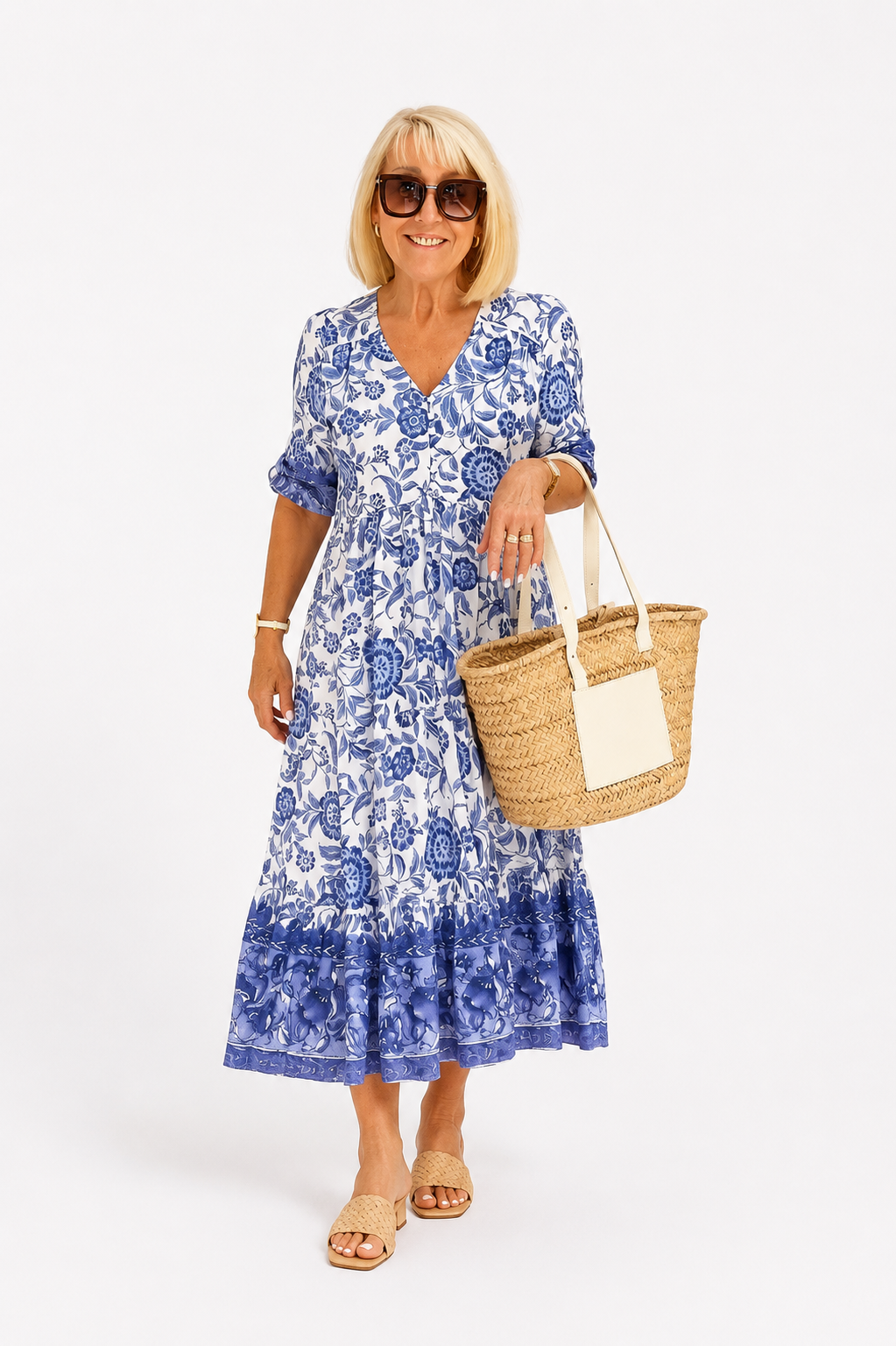 Colette™ – Vintage Bloom Maxi Dress