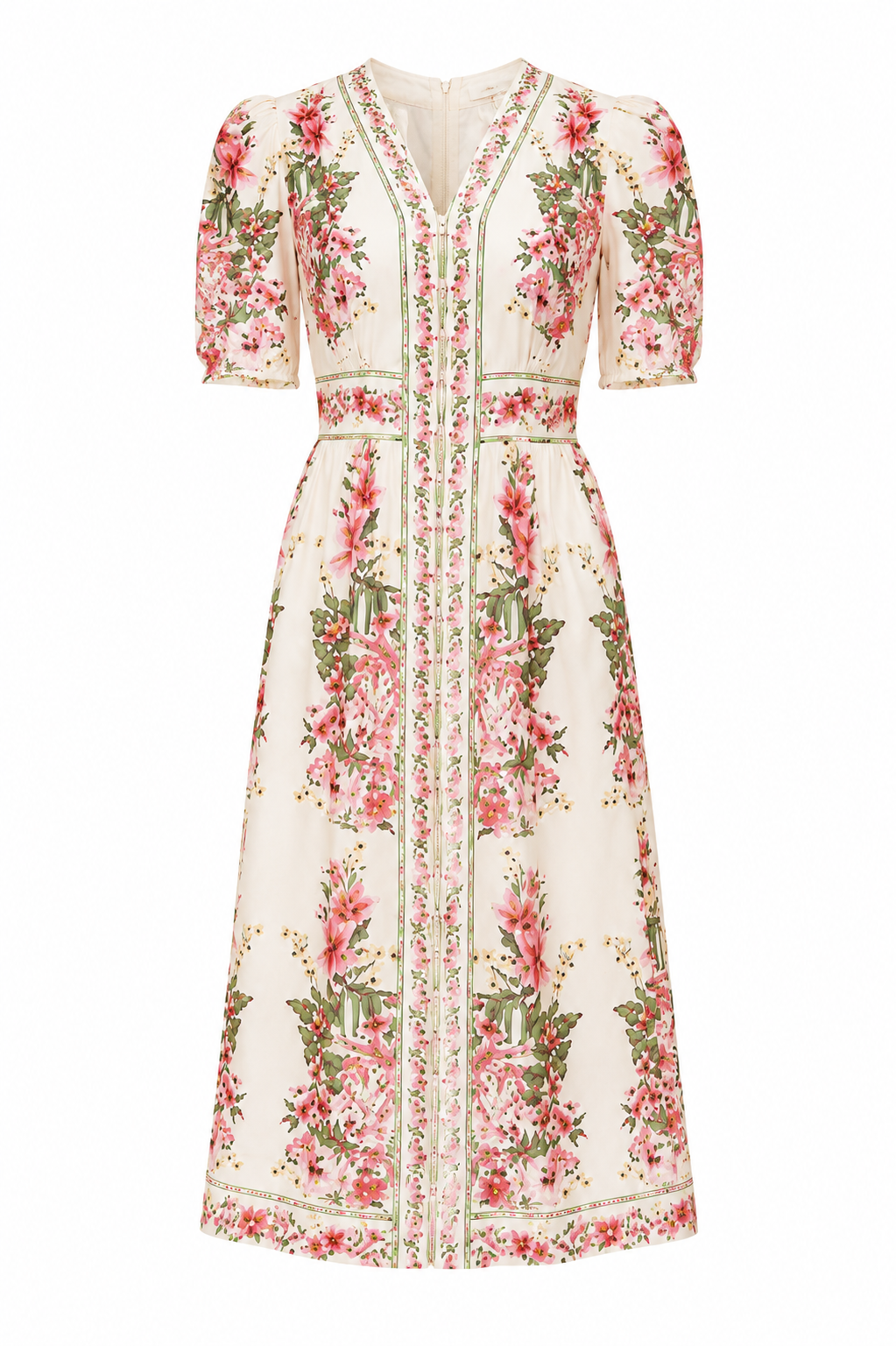 Bella™ – Floral Elegance Midi Dress
