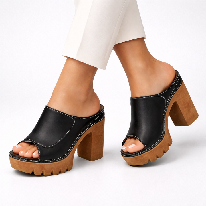 Louise | Platform Block Heel