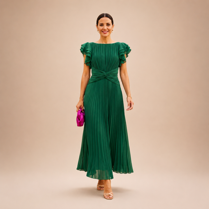 Seraphina | Elegant Pleated Maxi Dress