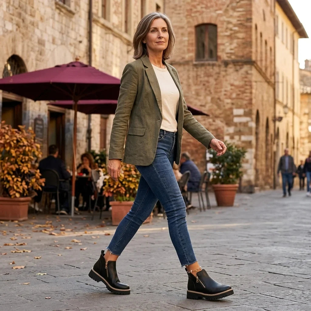 Women's platform Chelsea ankle boots - view 4