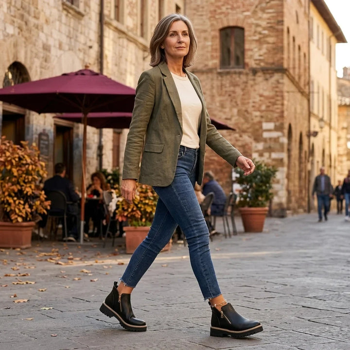 Women's platform Chelsea ankle boots - view 4