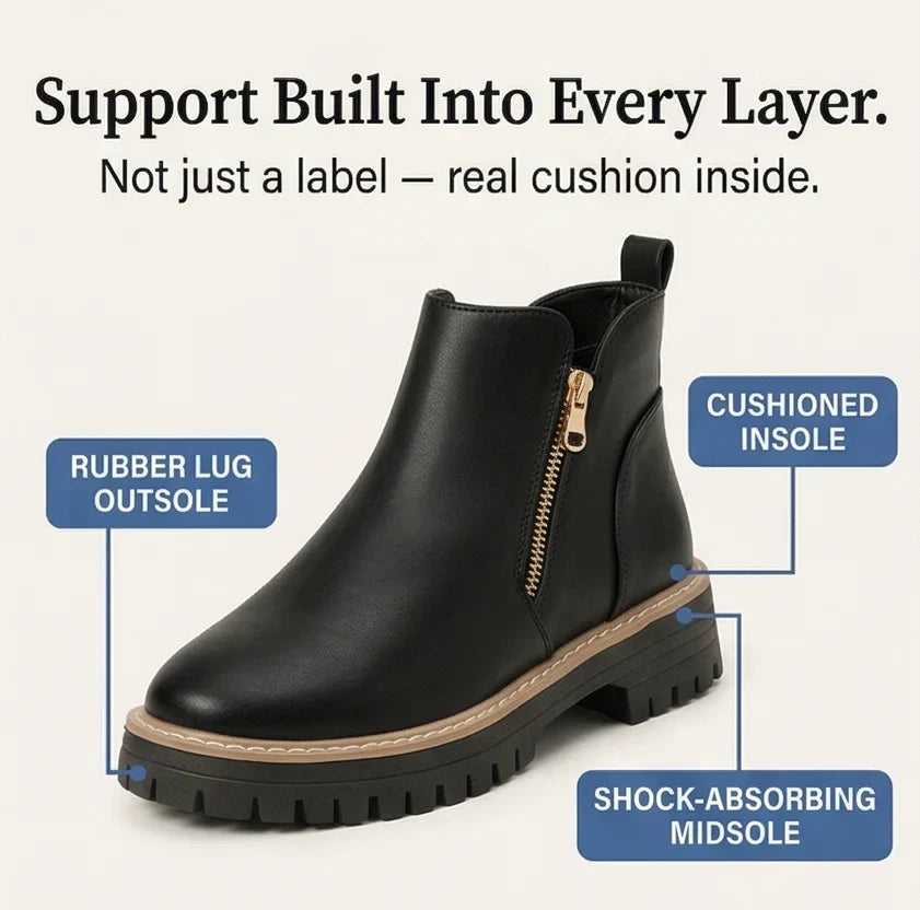Women's platform Chelsea ankle boots - view 7