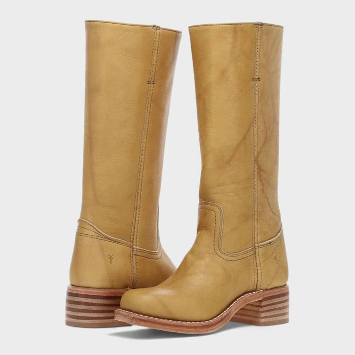 Women's leather knee-high riding boots - view 4