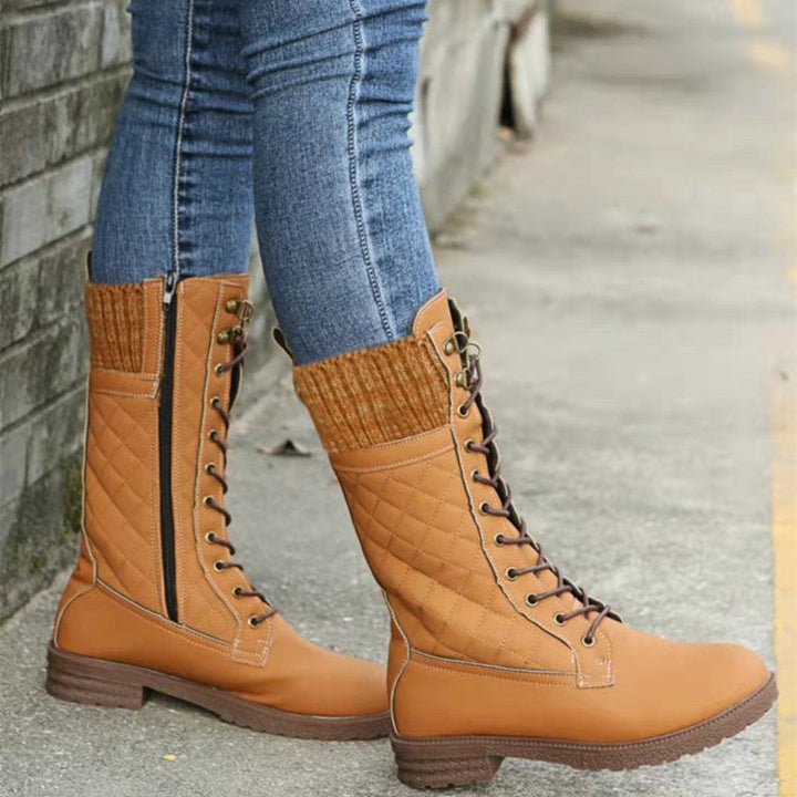 Elegant Suede Winter Boots for Women - Brown
