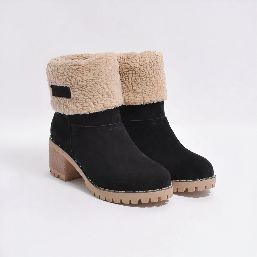 Square Heel Boots for Women - Black