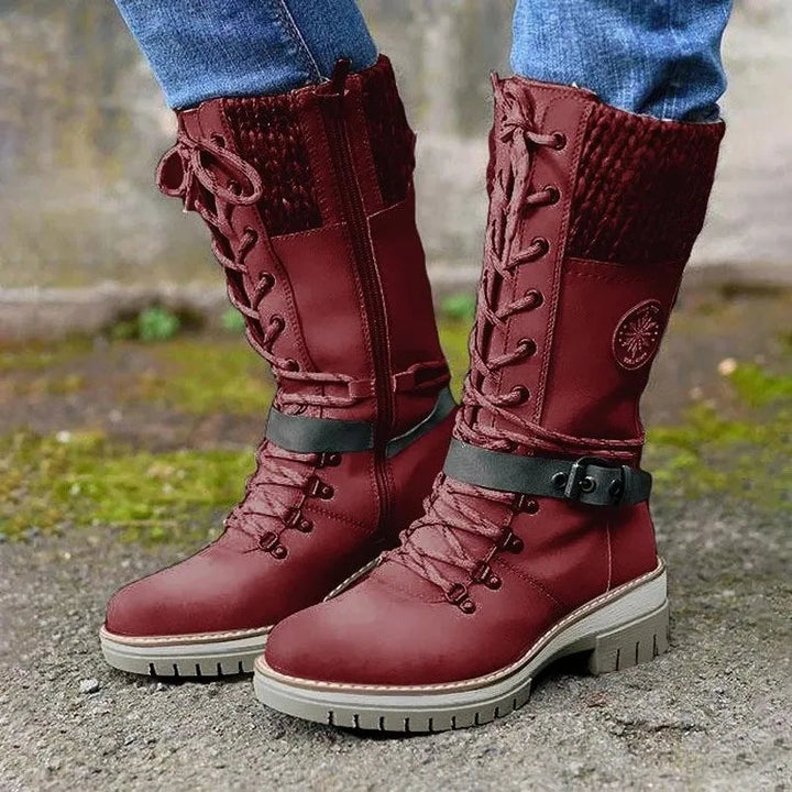 Insulated Winter Boots for Women - Red
