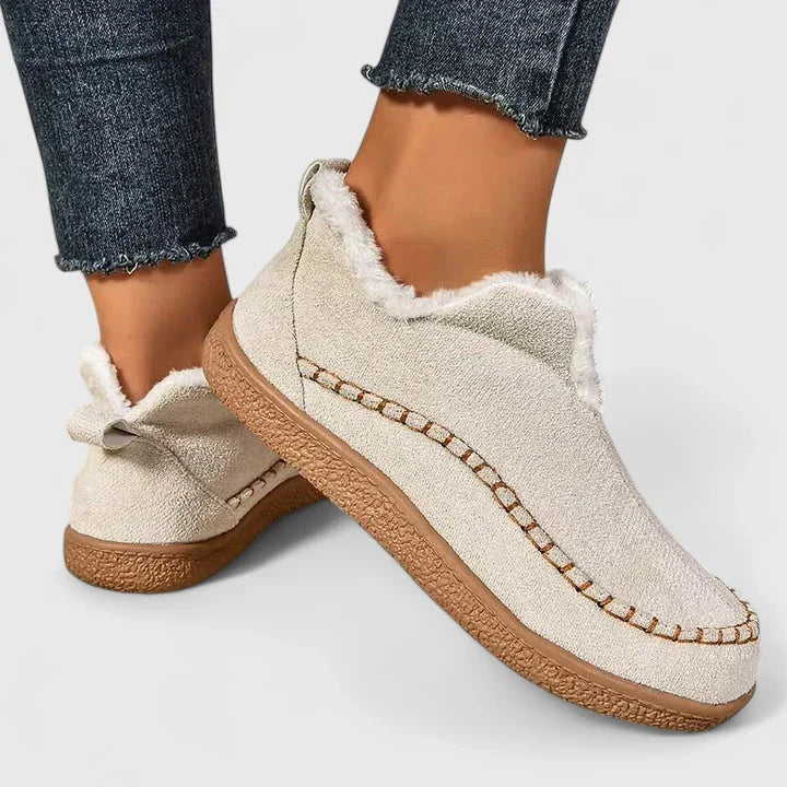 Comfort Boots for Women Slip On Padded Lining Flexible Sole