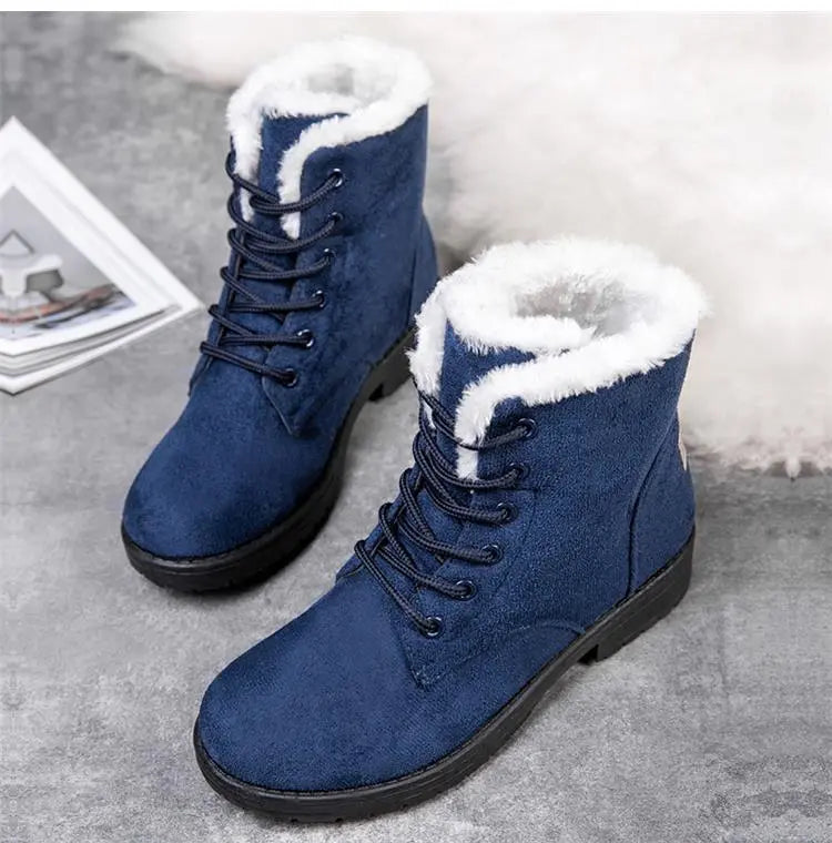 Elegant Winter Boots for Women - Blue