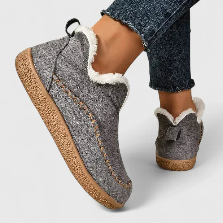 Comfort Boots for Women Slip On Padded Lining Flexible Sole