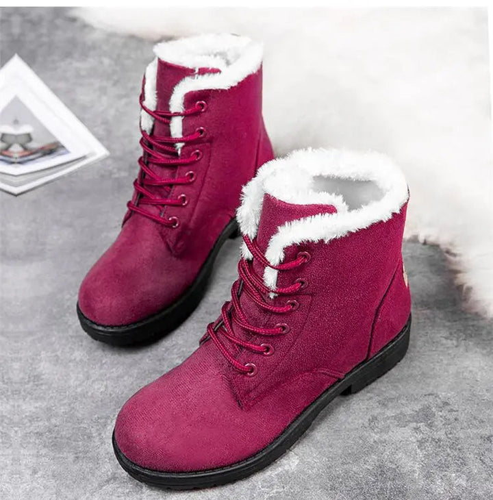 Elegant Winter Boots for Women - Red