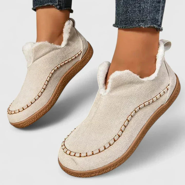 Comfort Boots for Women Slip On Padded Lining Flexible Sole