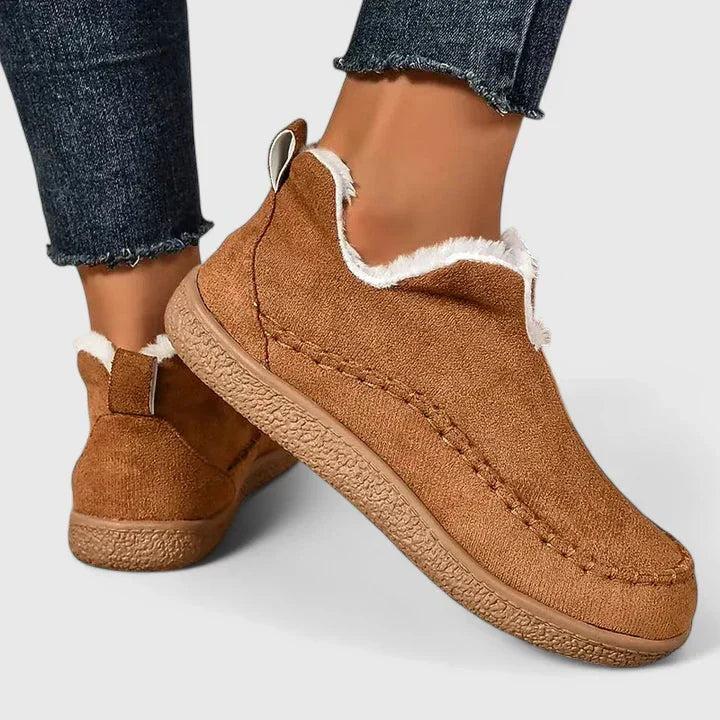 Comfort Boots for Women Slip On Padded Lining Flexible Sole