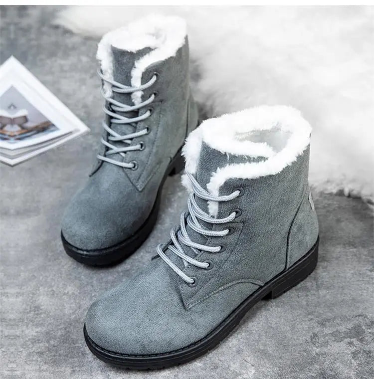Elegant Winter Boots for Women - Grey