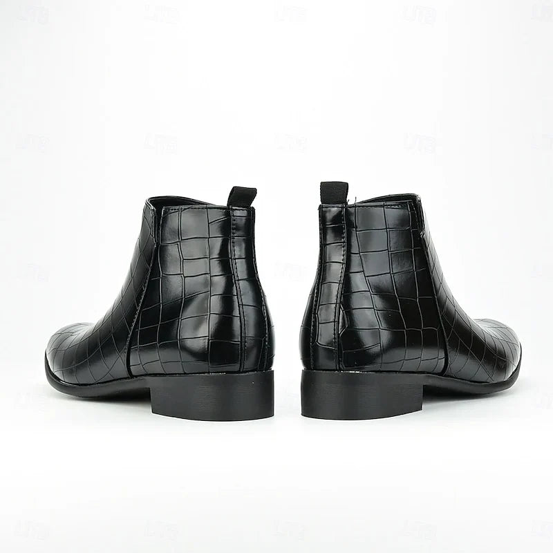 Unisex textured leather Chelsea boots - view 8