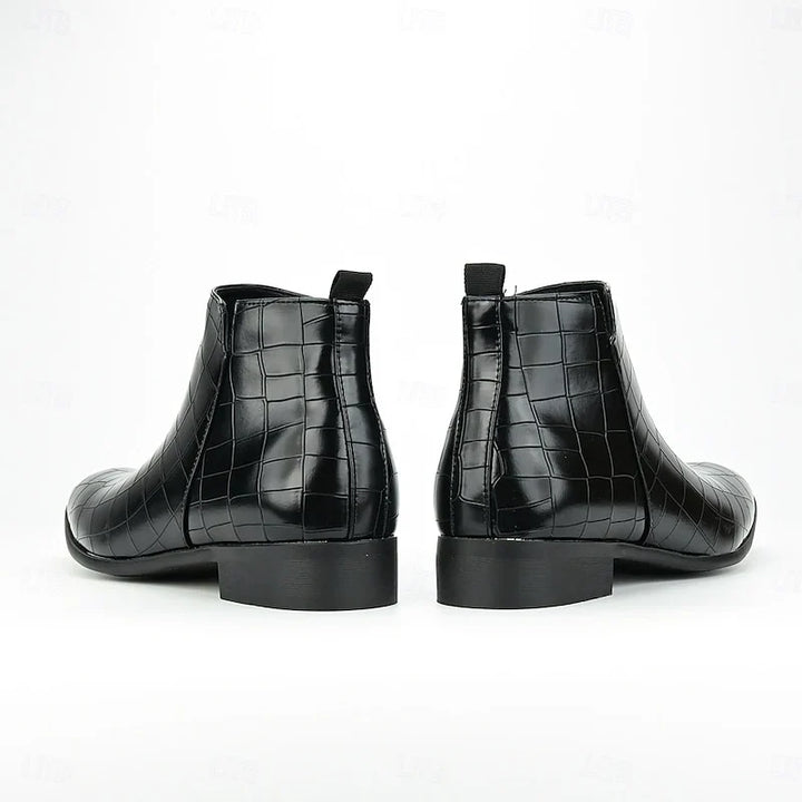 Unisex textured leather Chelsea boots - view 8