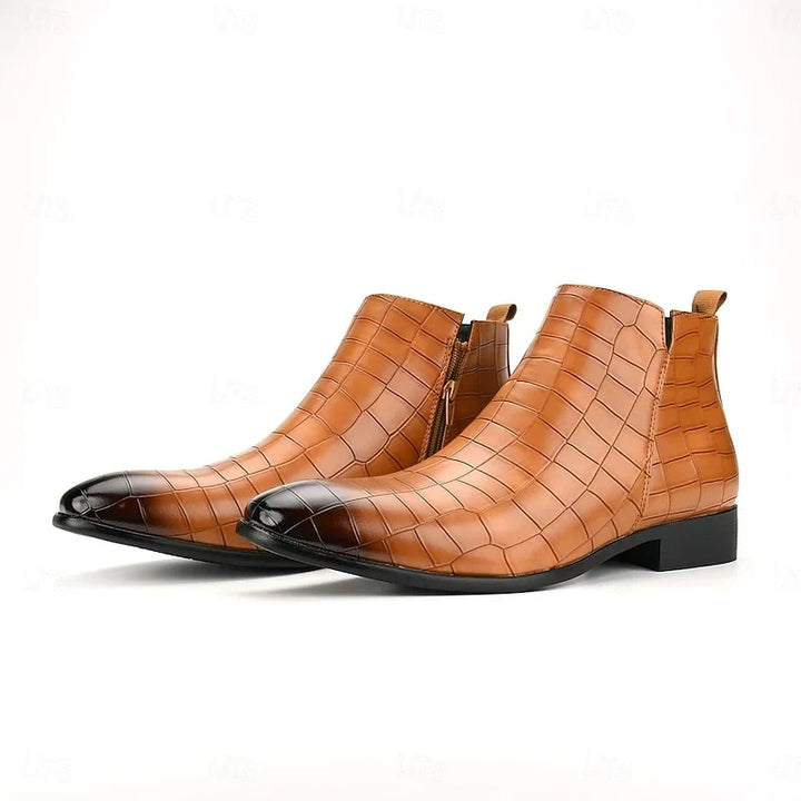 Unisex textured leather Chelsea boots - view 9