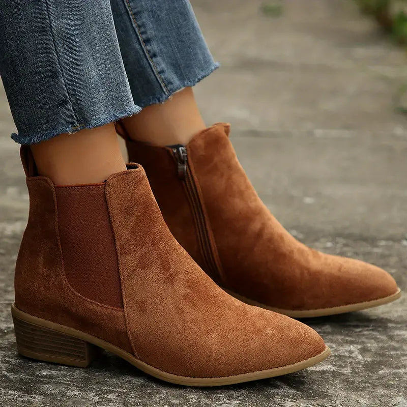 Classic Chelsea Ankle Boots for Women - front view