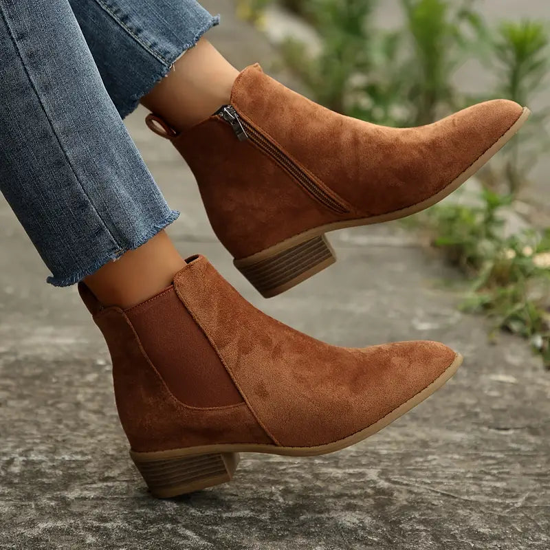 Classic Chelsea Ankle Boots for Women - side view