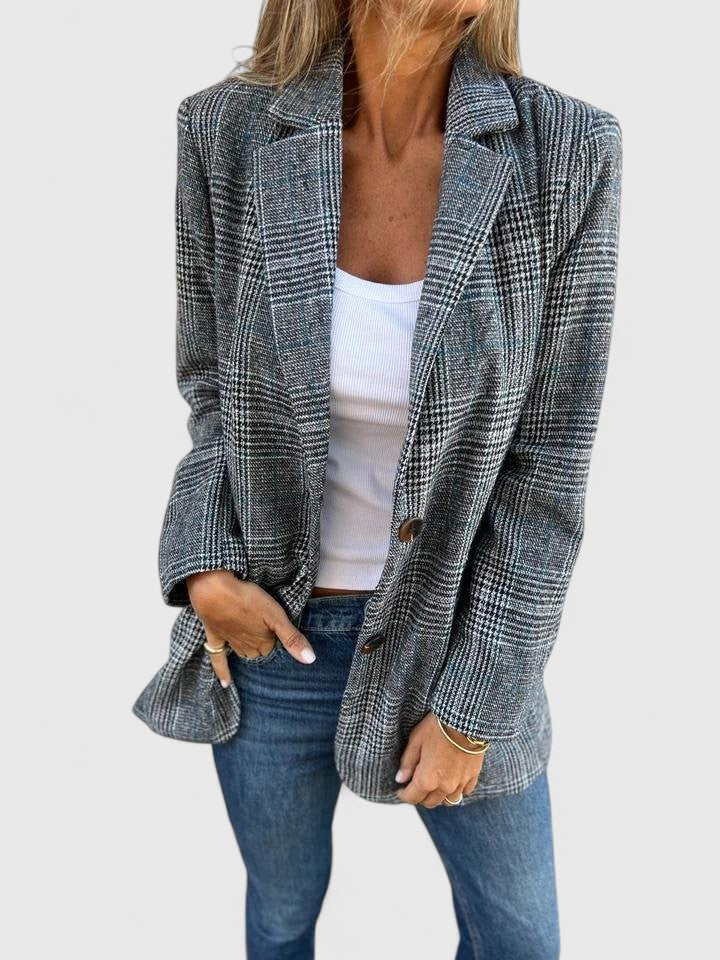 Check pattern blazer for women - view 2