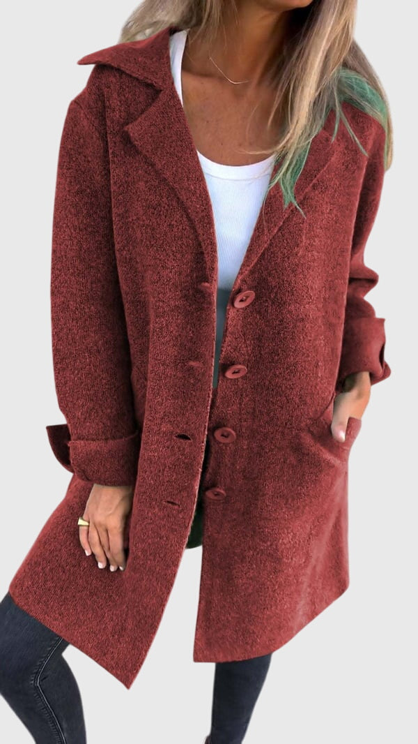 Buttoned tailored blazer for women - view 10