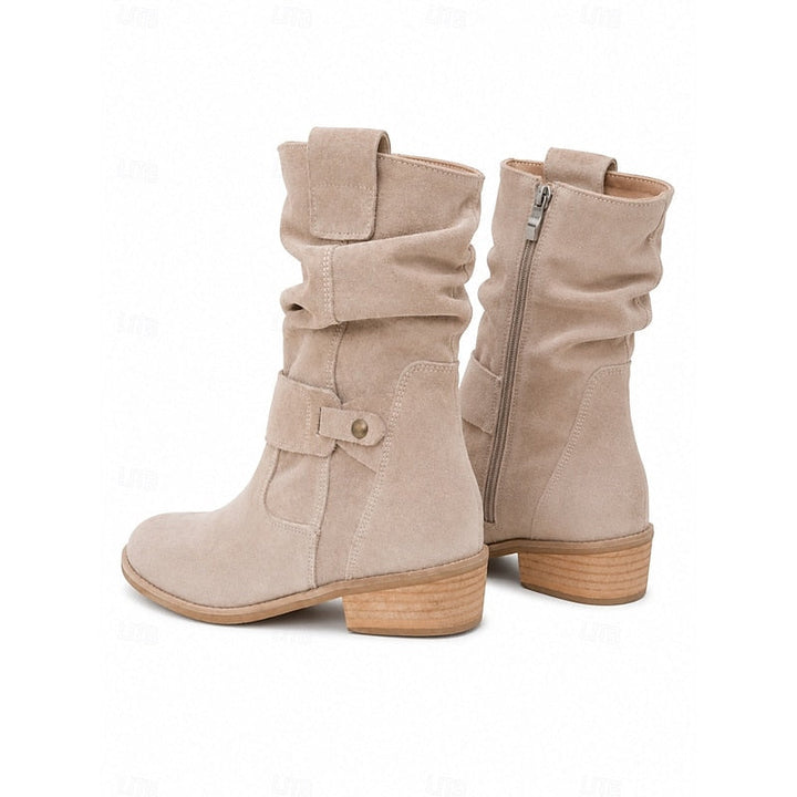 Women's buckled ankle slouch boots - view 5