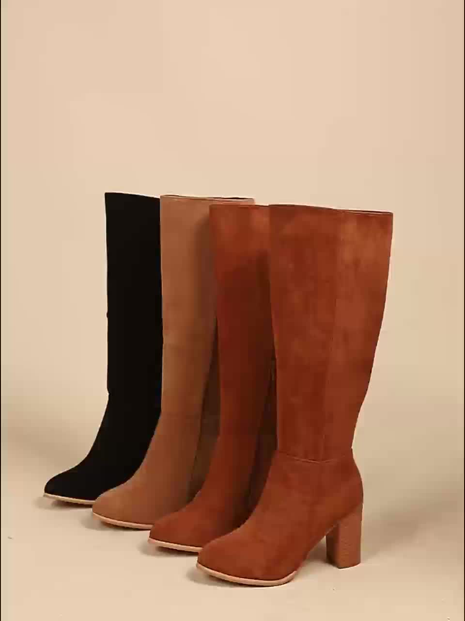 Nadira | Women's Knee High Block Heel Boots