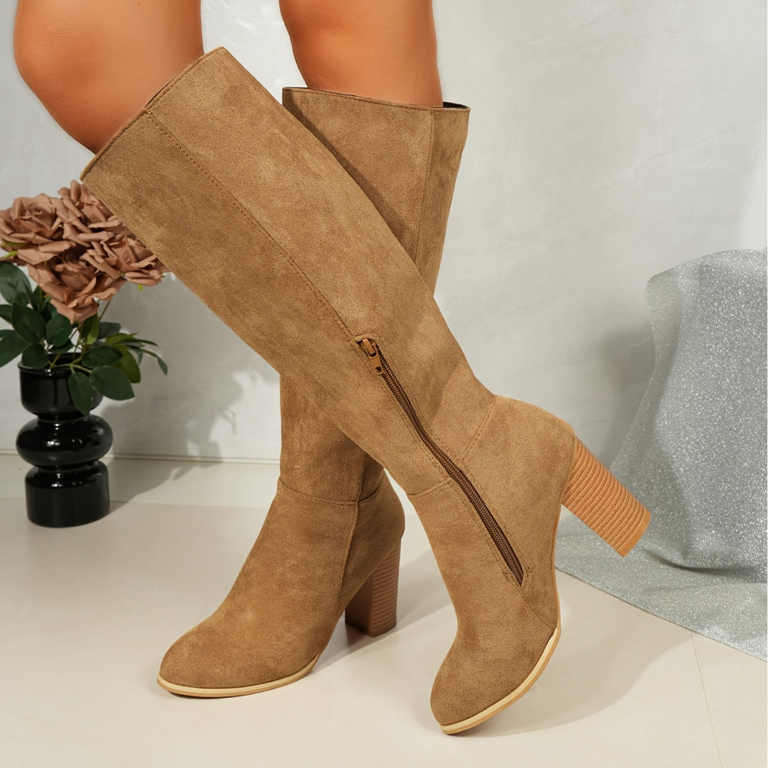 Nadira | Women's Knee High Block Heel Boots