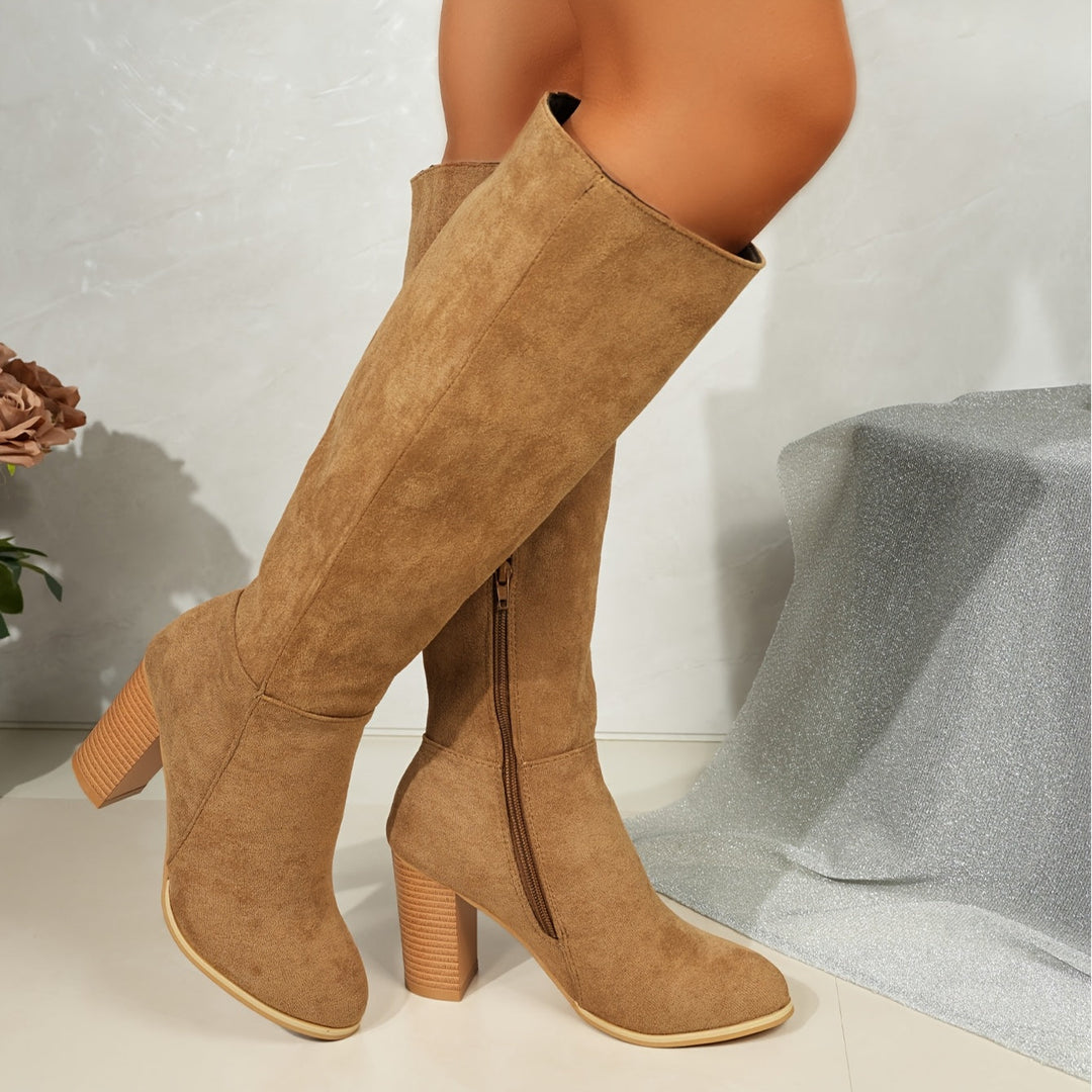 Nadira | Women's Knee High Block Heel Boots