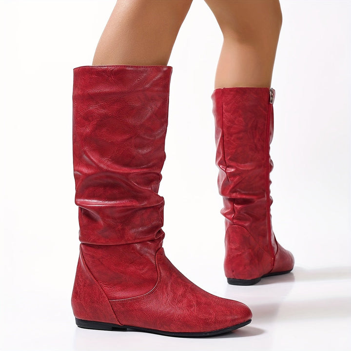 Valdis | Women's Knee High Boots in Brown