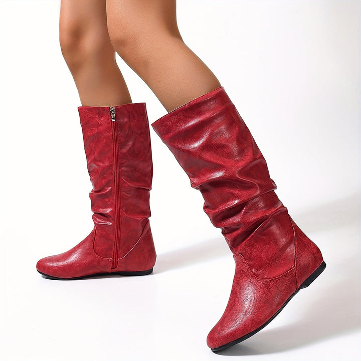 Valdis | Women's Knee High Boots in Brown