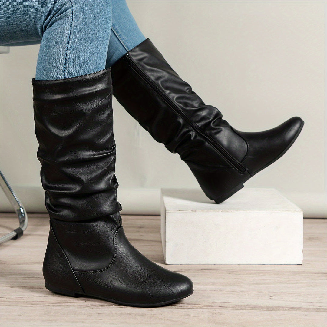 Valdis | Women's Knee High Boots in Brown