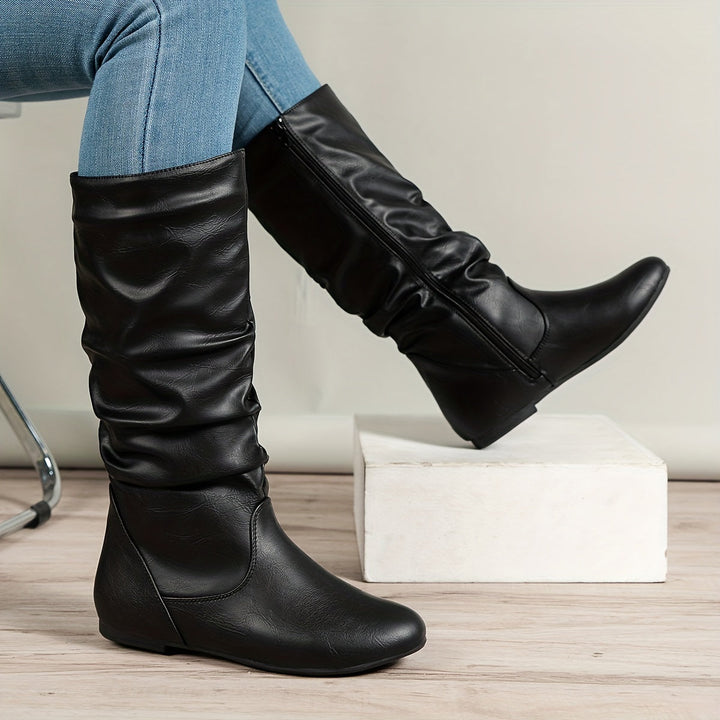 Valdis | Women's Knee High Boots in Brown