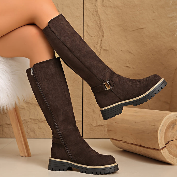 Sable | Women's Knee High Boots with Block Heel