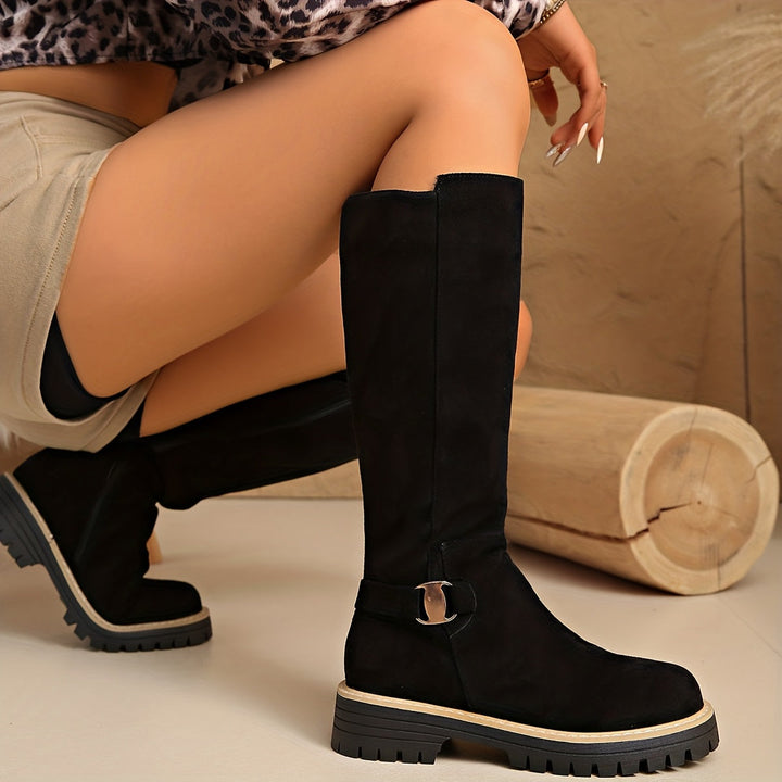 Sable | Women's Knee High Boots with Block Heel