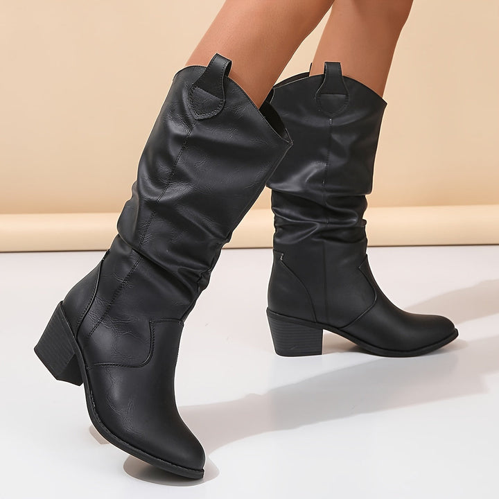 Galiene | Women's Wide Calf Western Cowboy Boots